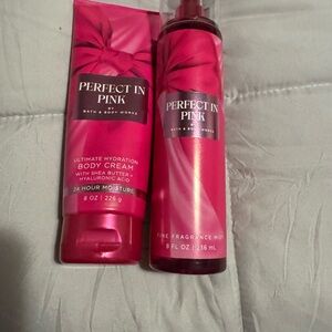 Bath & Body Works Perfect in Pink Set - Red Packaging